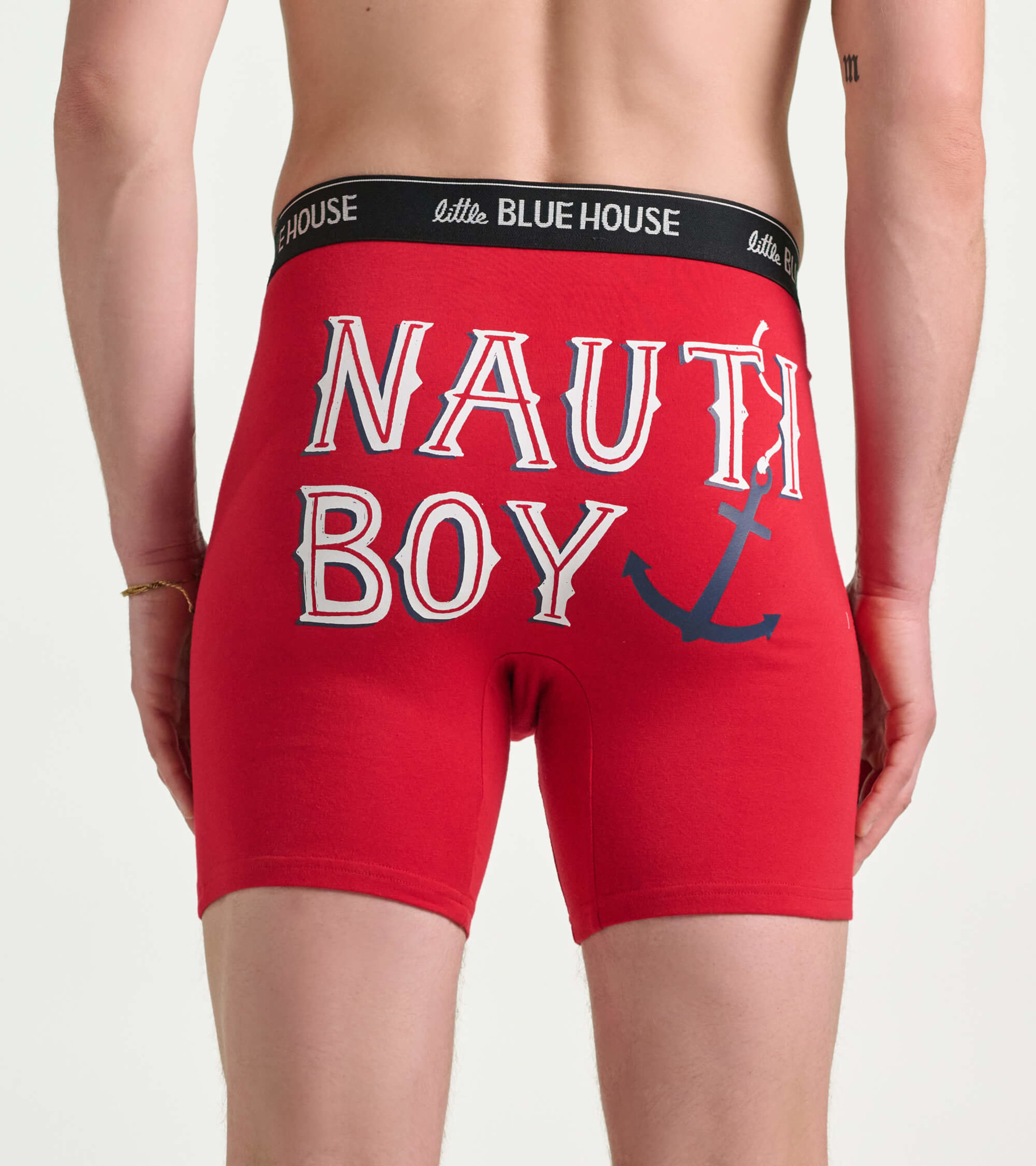Nauti Boy Men's Boxer Briefs - Little Blue House US