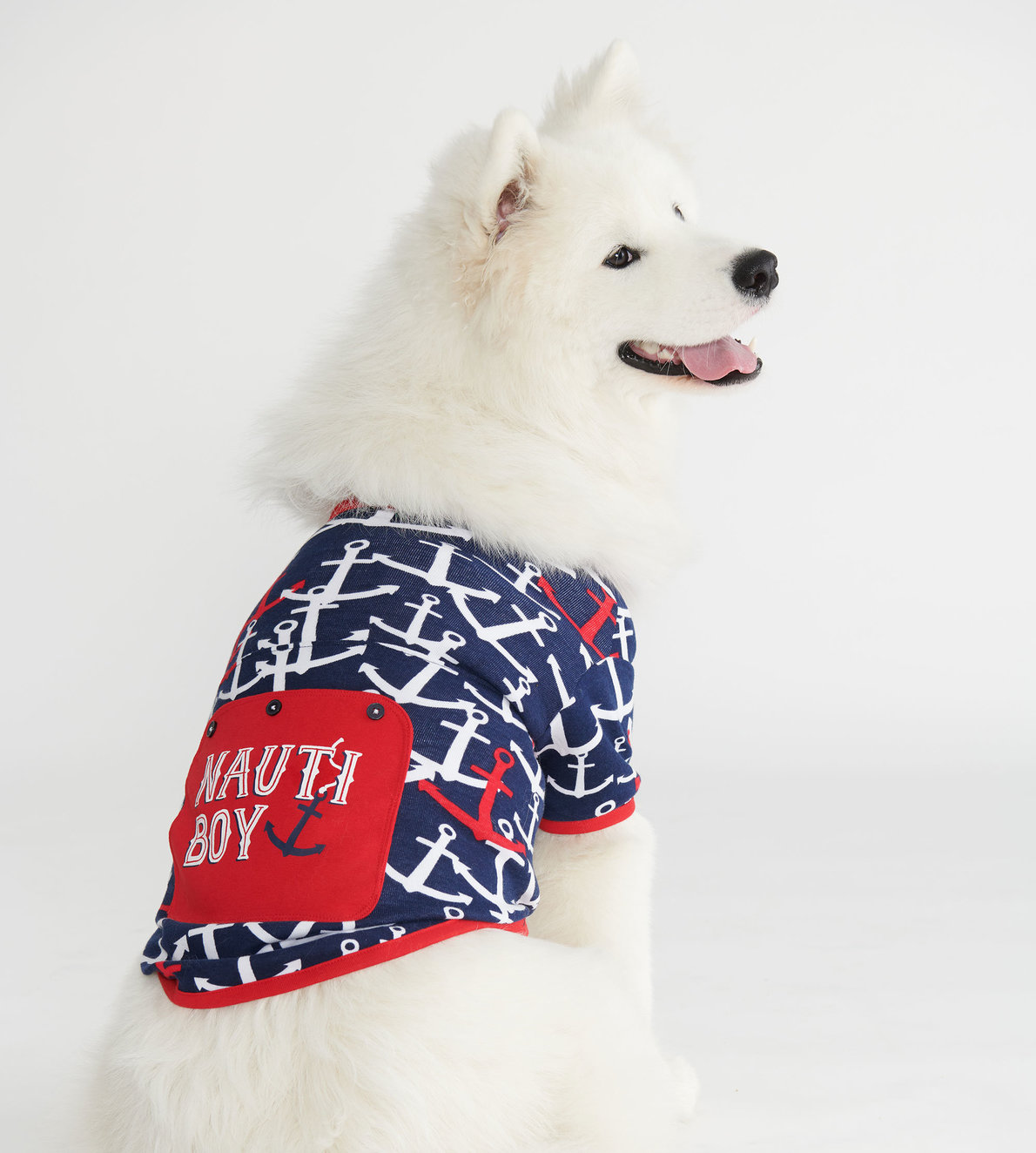 View larger image of Nautical Anchors Dog Tee
