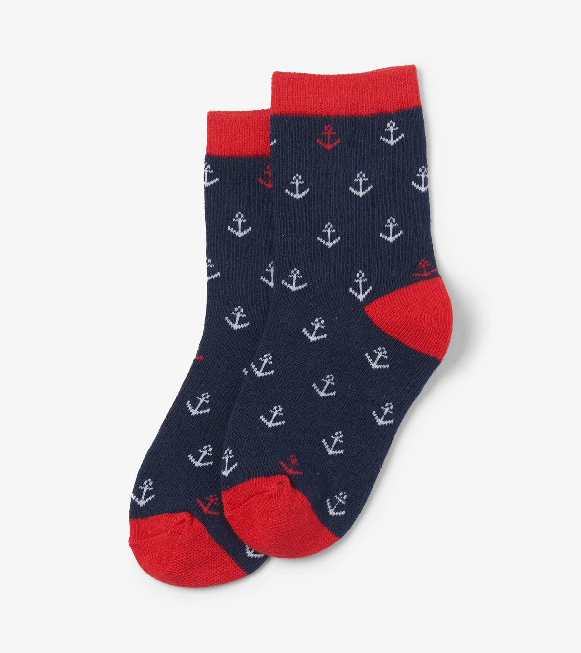 View larger image of Nautical Anchors Kids Crew Socks