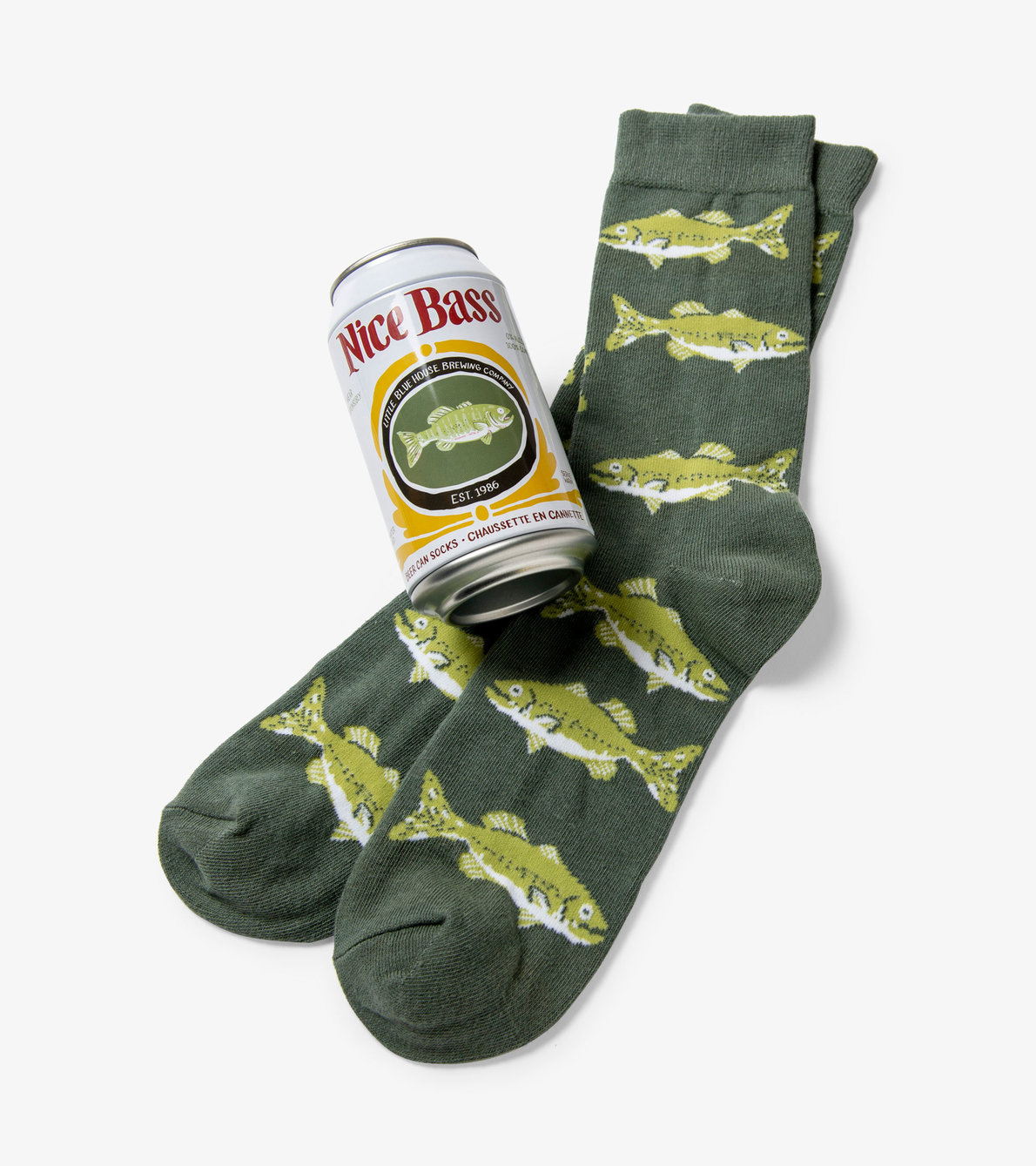 View larger image of Nice Bass Men's Beer Can Socks