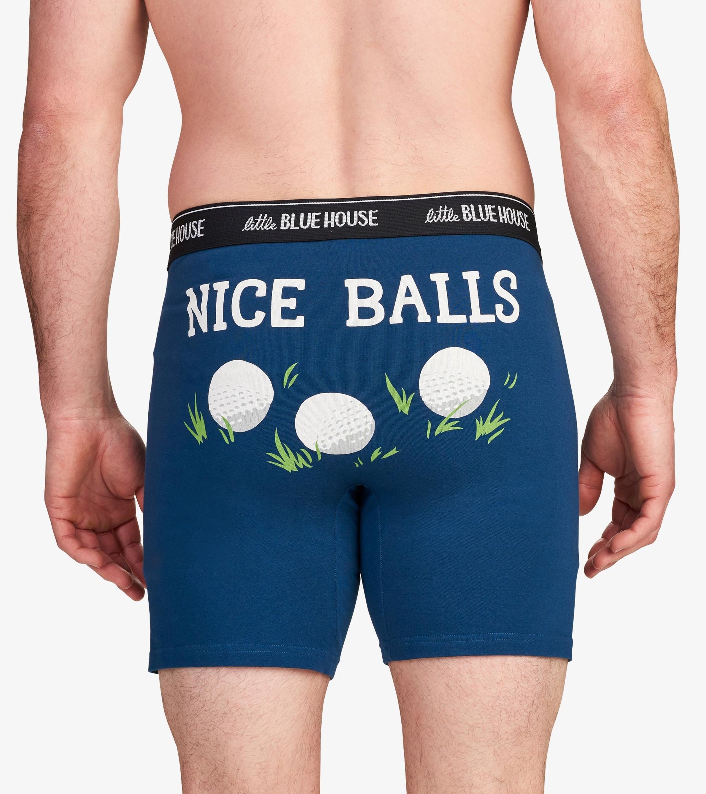 Nice Golf Balls Men's Boxer Briefs - Little Blue House US