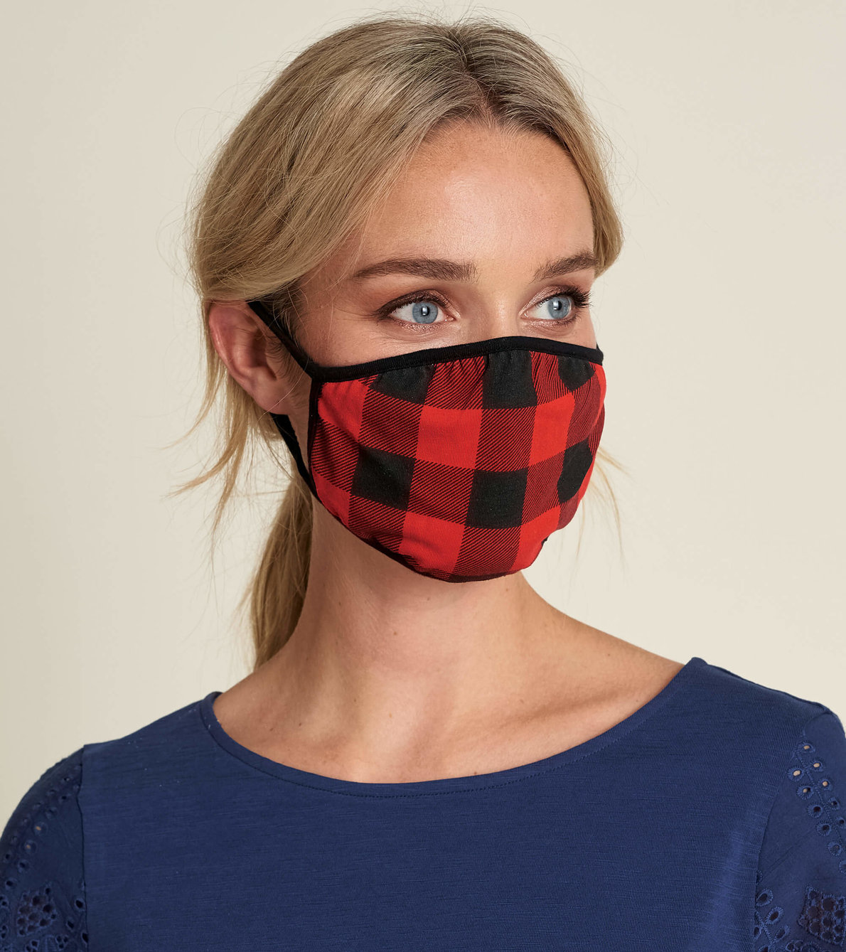 View larger image of Non-Medical Reusable Adult Face Mask - Buffalo Plaid