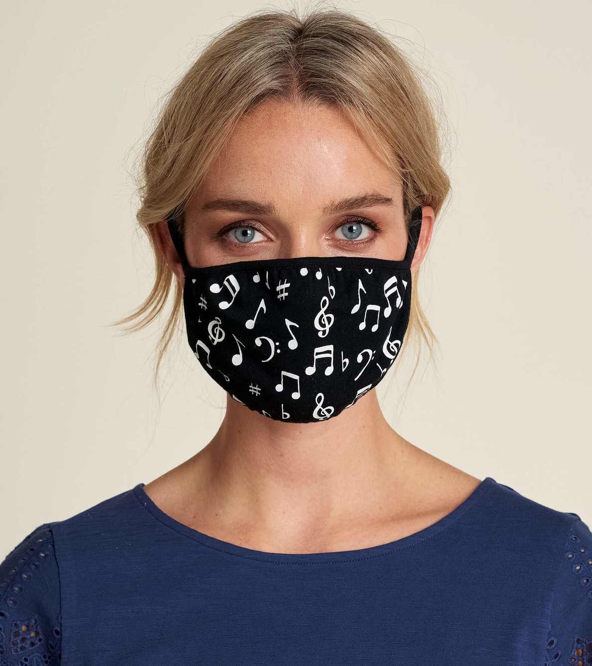 View larger image of Non-Medical Reusable Adult Face Mask - Music Notes