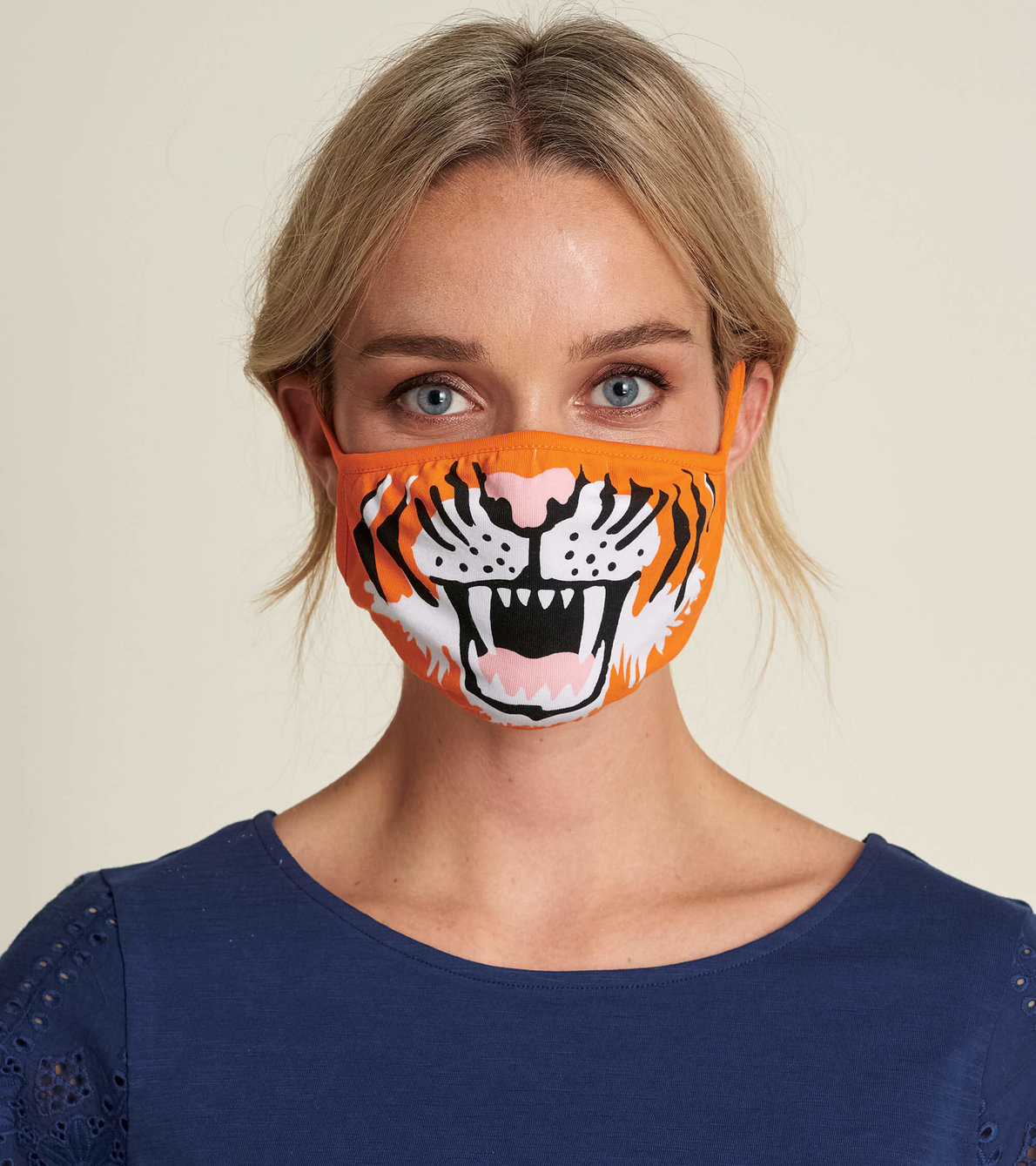Agrandir l'image de Couvre-visage non médical réutilisable pour adulte - Tigre