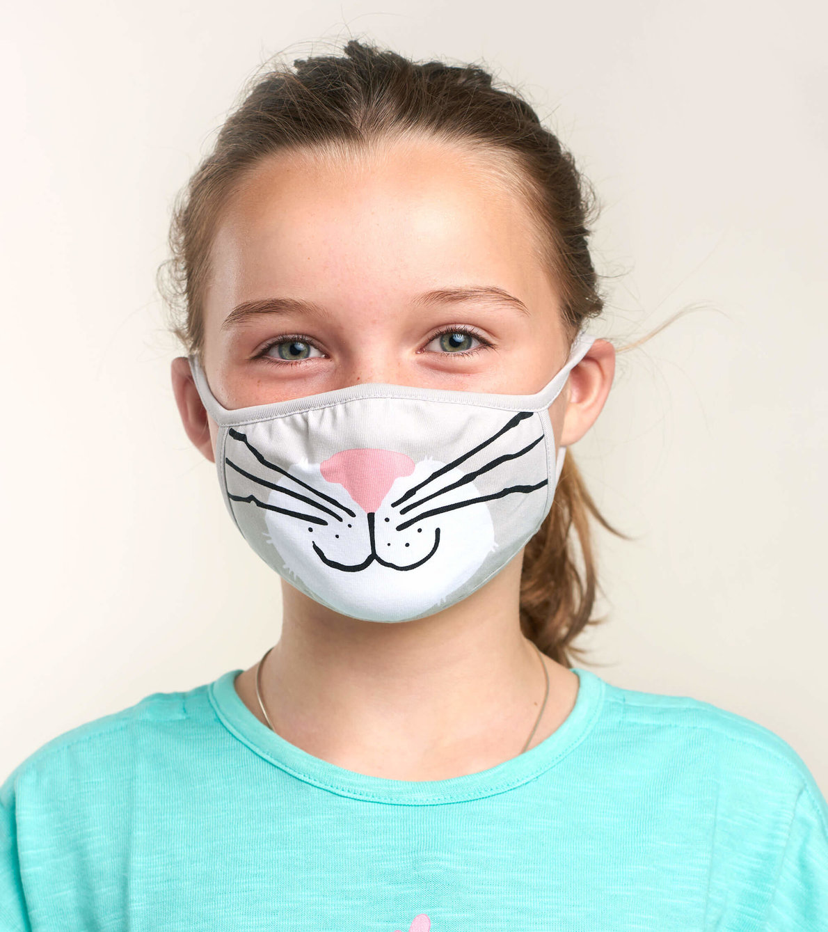Agrandir l'image de Couvre-visage non médical réutilisable pour tout-petits (âges 2-5) - Chat