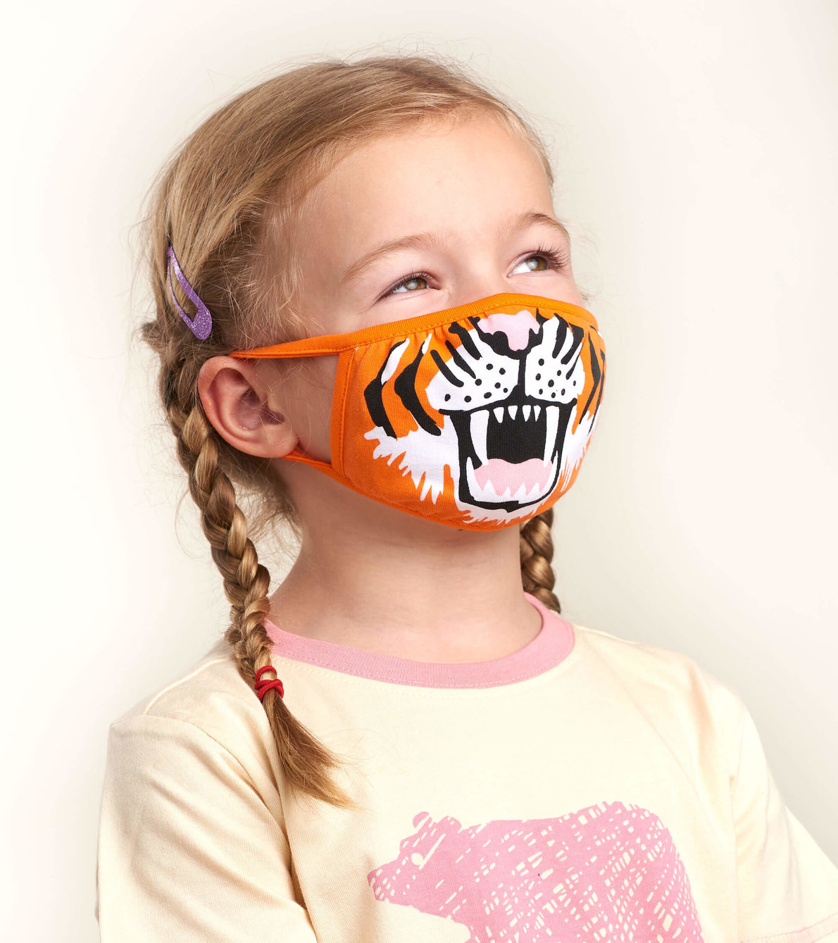 View larger image of Non-Medical Reusable Toddler Face Mask (ages 2-5) - Tiger