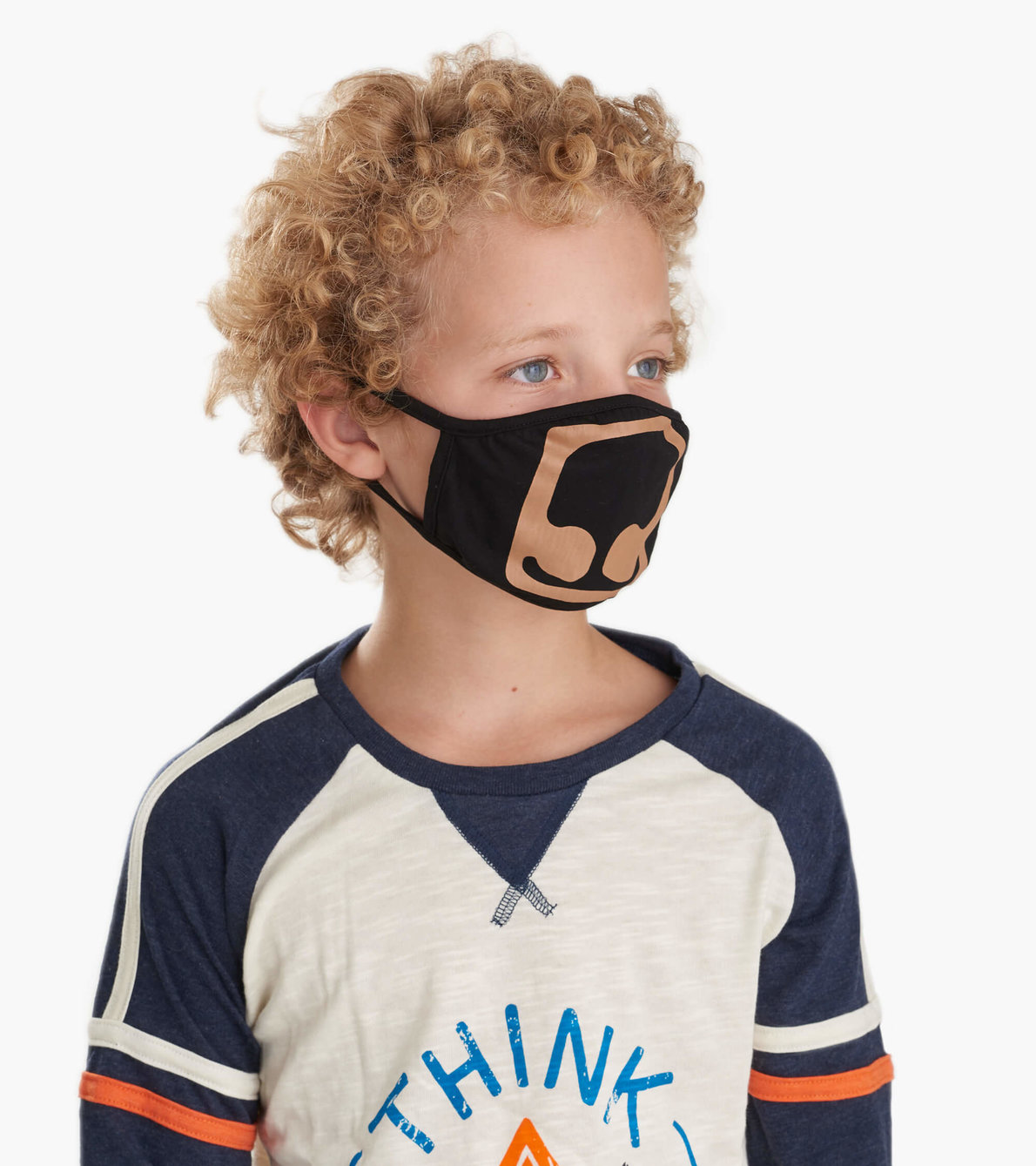 View larger image of Non-Medical Reusable Youth Face Mask (ages 6-10) - Bear