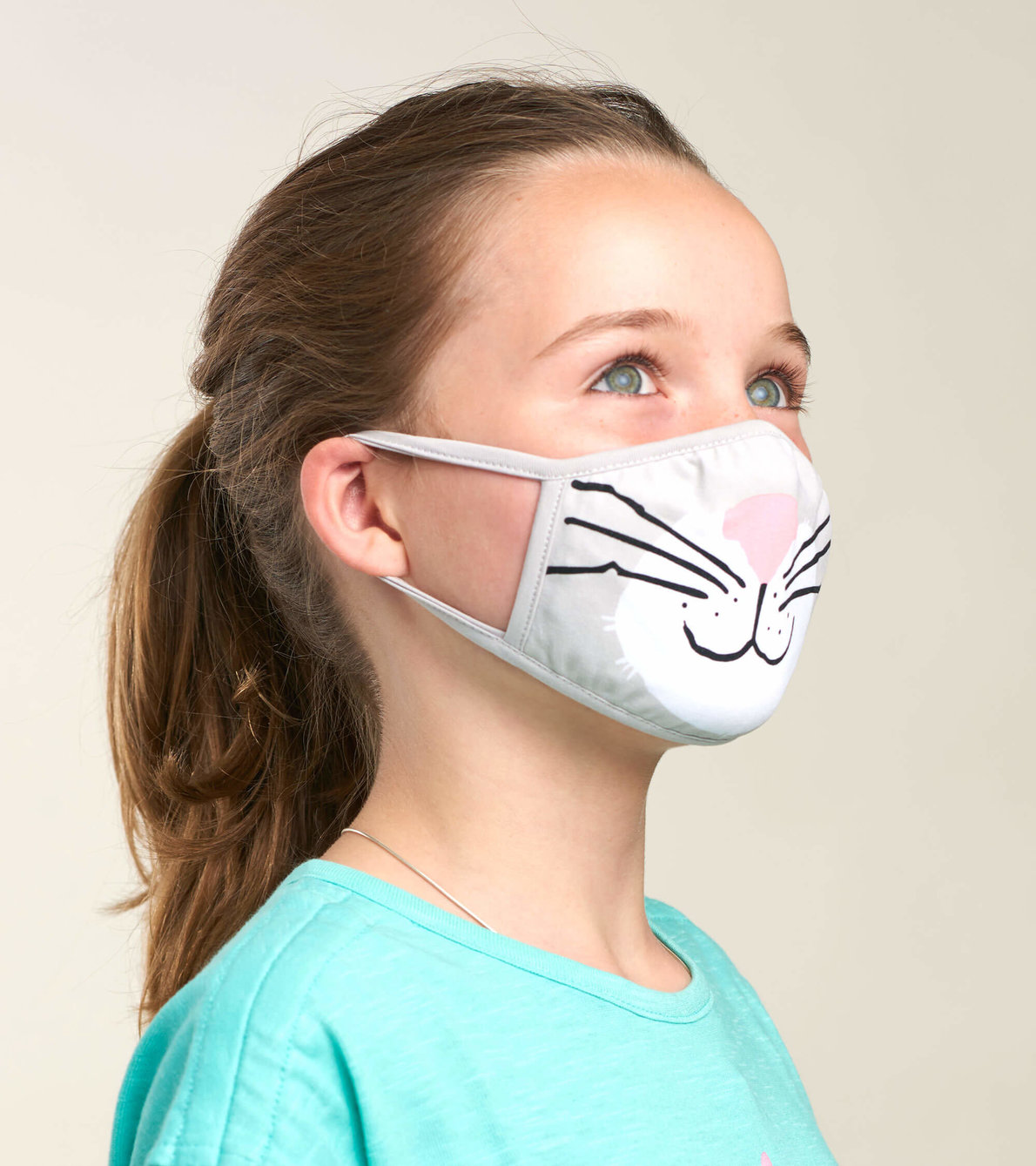 View larger image of Non-Medical Reusable Youth Face Mask (ages 6-10) - Cat