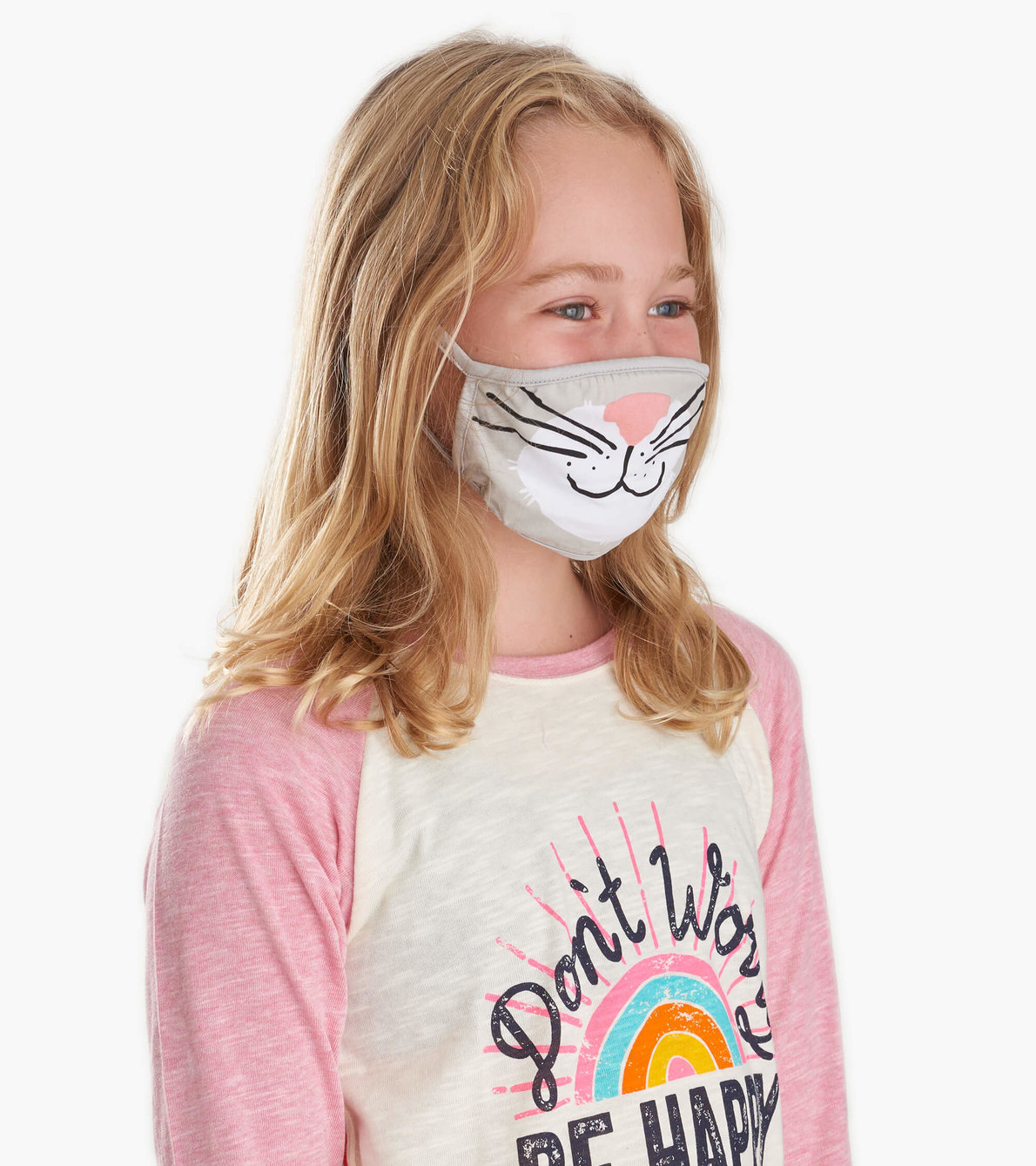 View larger image of Non-Medical Reusable Youth Face Mask (ages 6-10) - Cat