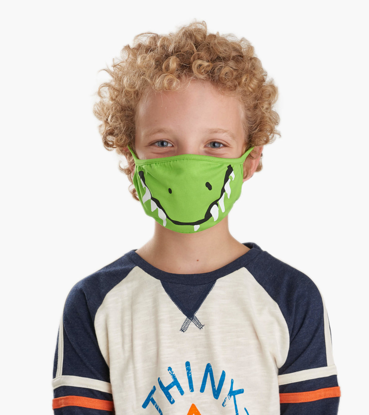 View larger image of Non-Medical Reusable Youth Face Mask (ages 6-10) - Crocodile