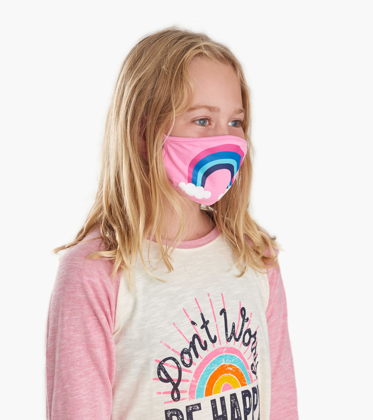 View larger image of Non-Medical Reusable Youth Face Mask (ages 6-10) - Rainbow