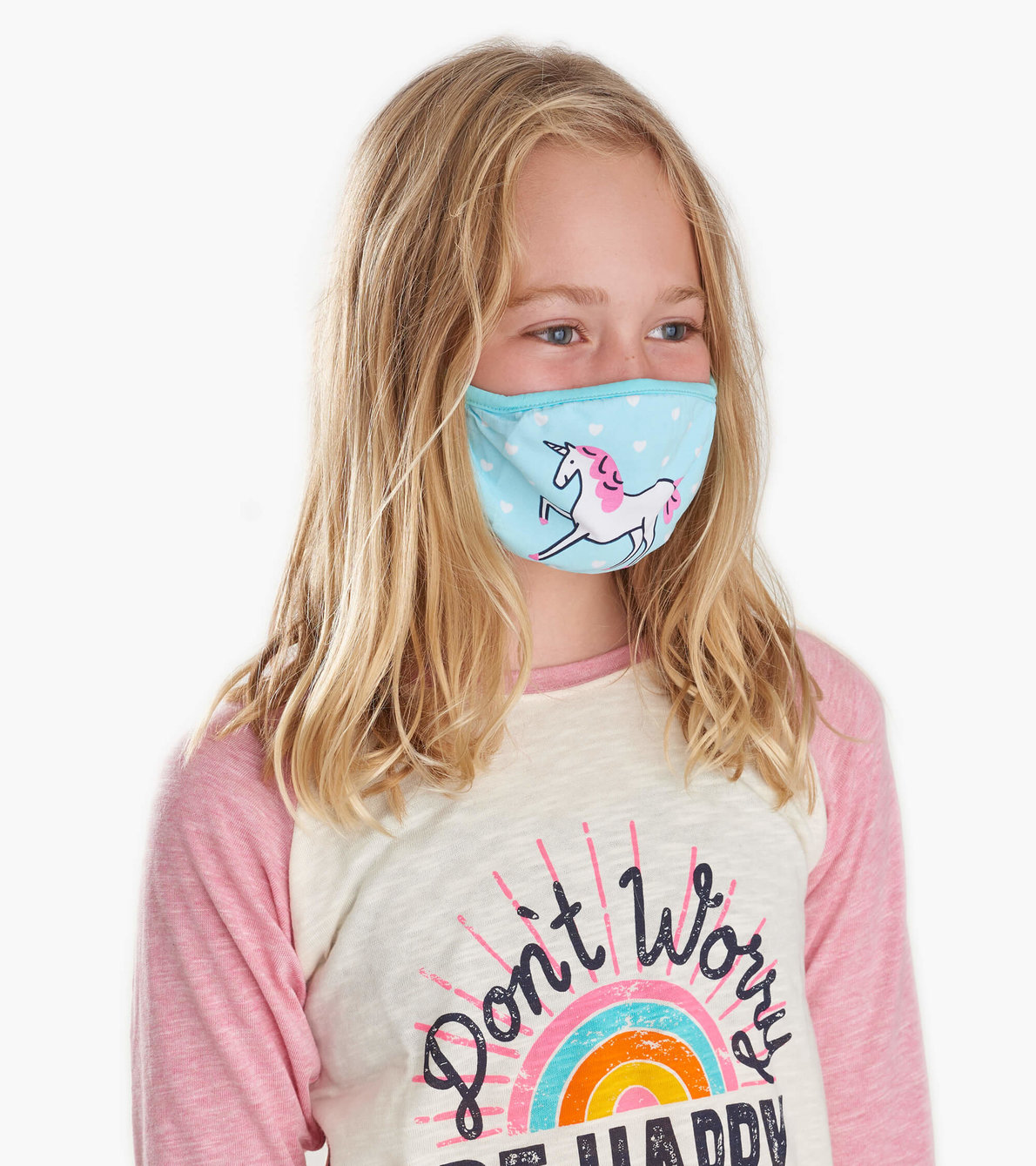 View larger image of Non-Medical Reusable Youth Face Mask (ages 6-10) - Unicorn