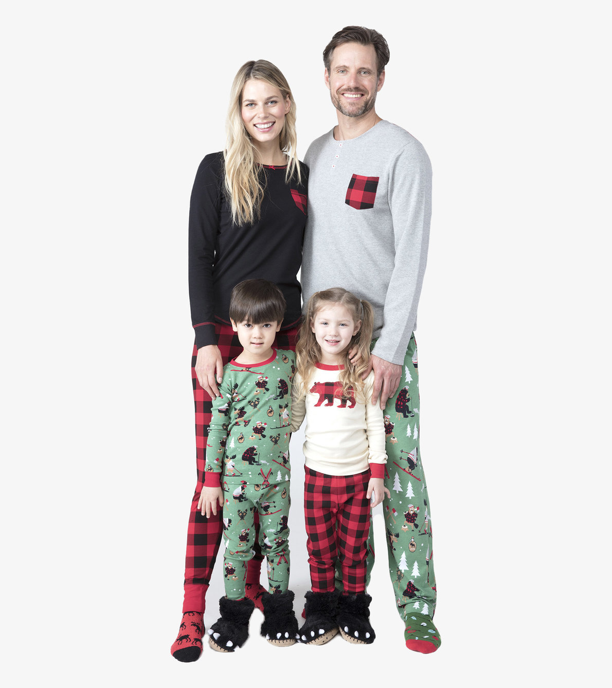 Agrandir l'image de Pyjamas pour la famille - Hiver en forêt