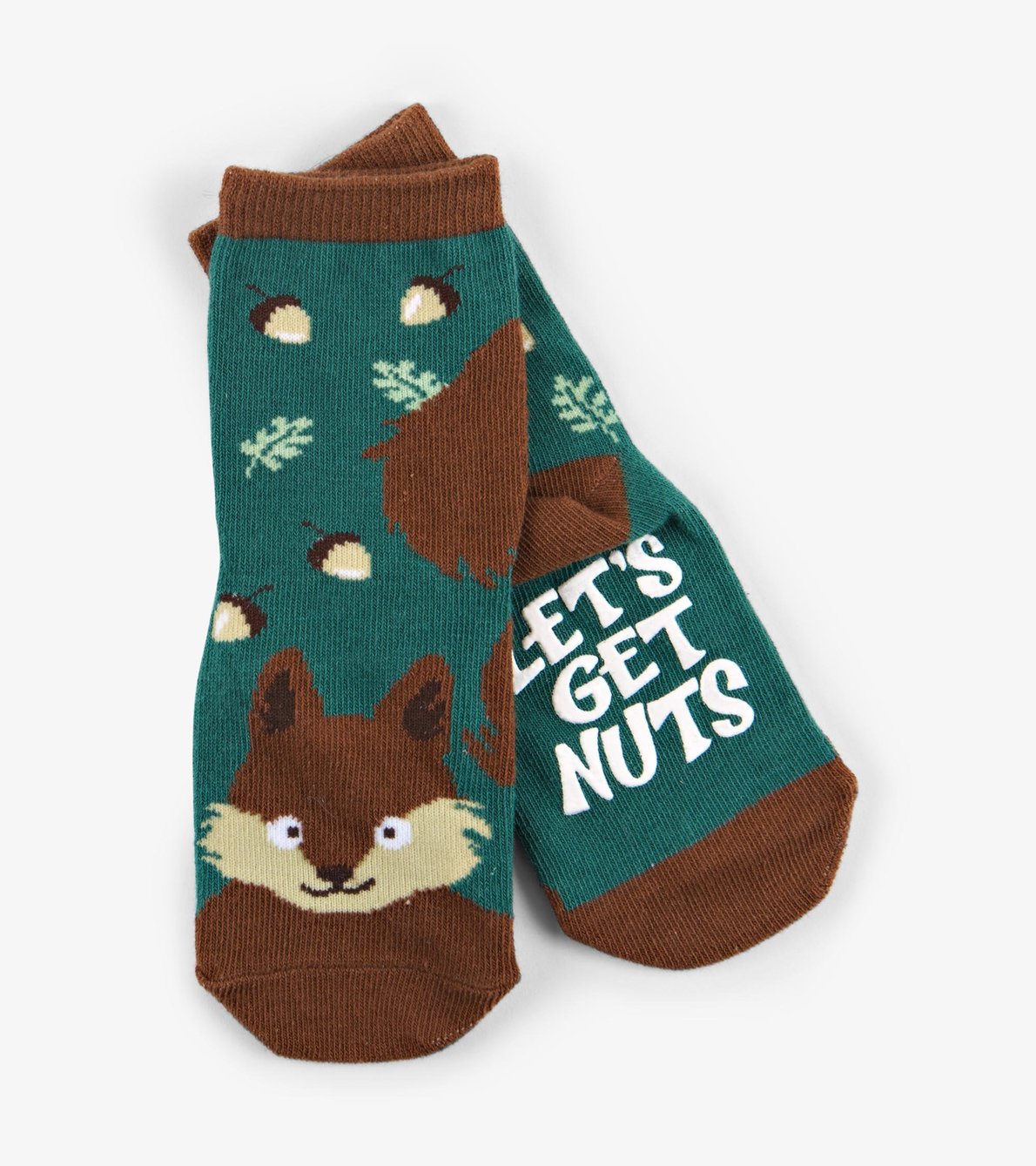 View larger image of Nutty Squirrel Kids Animal Face Socks
