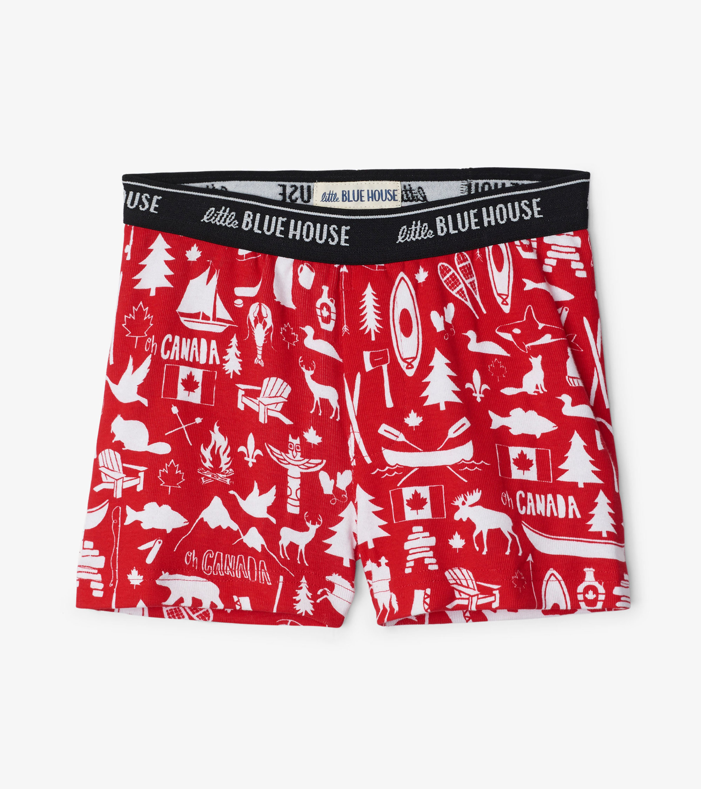Oh Canada Boy's Boxers Briefs - Little Blue House CA