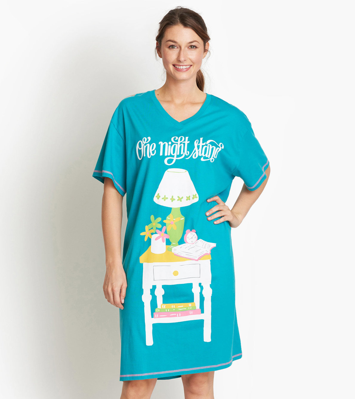 Agrandir l'image de Chemise de nuit pour femme – Table de nuit « One Night Stand »