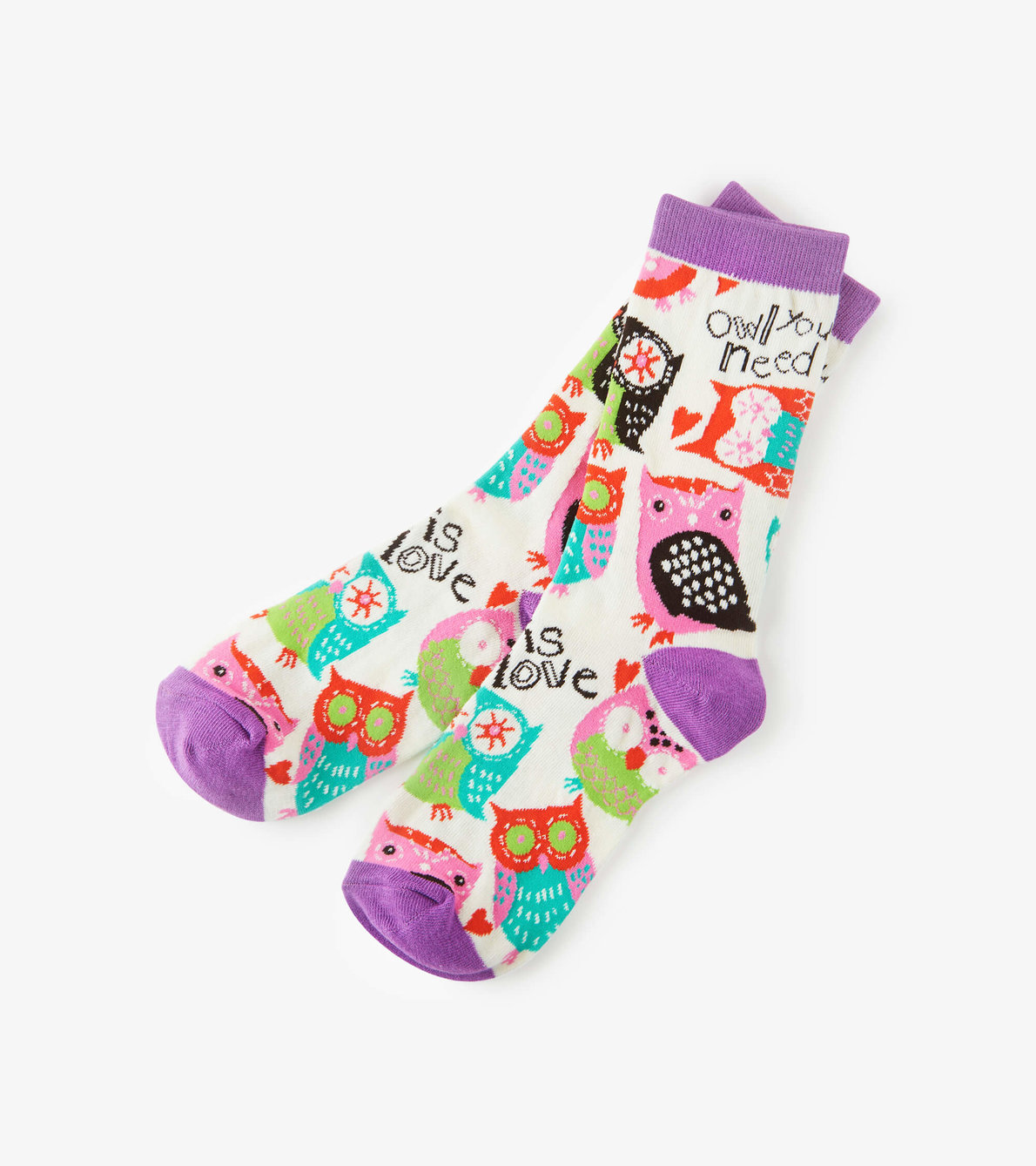 View larger image of Owl you need is Love Women's Crew Socks