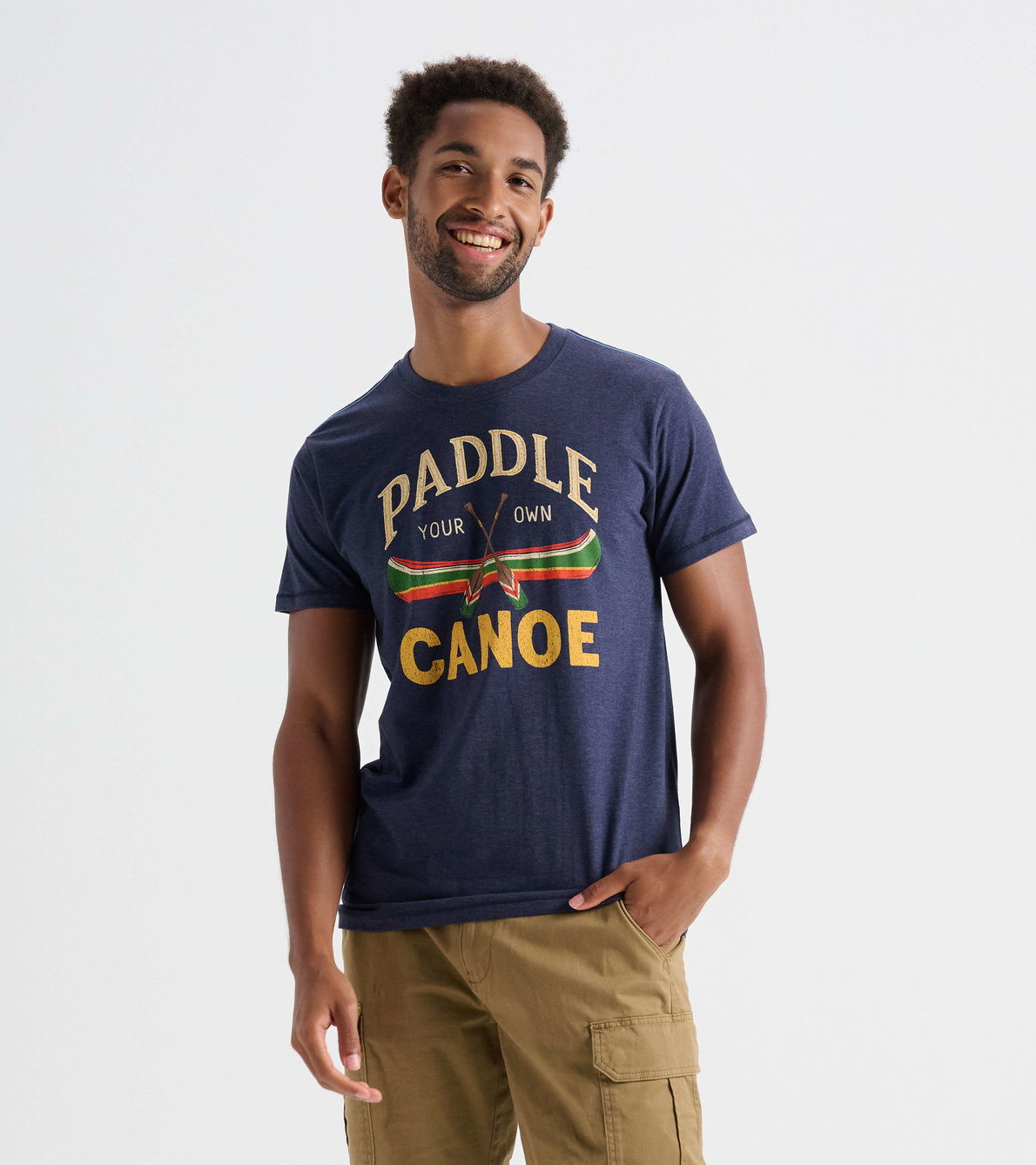 Agrandir l'image de T-shirt pour homme – Canoë « Paddle Your Own Canoe »