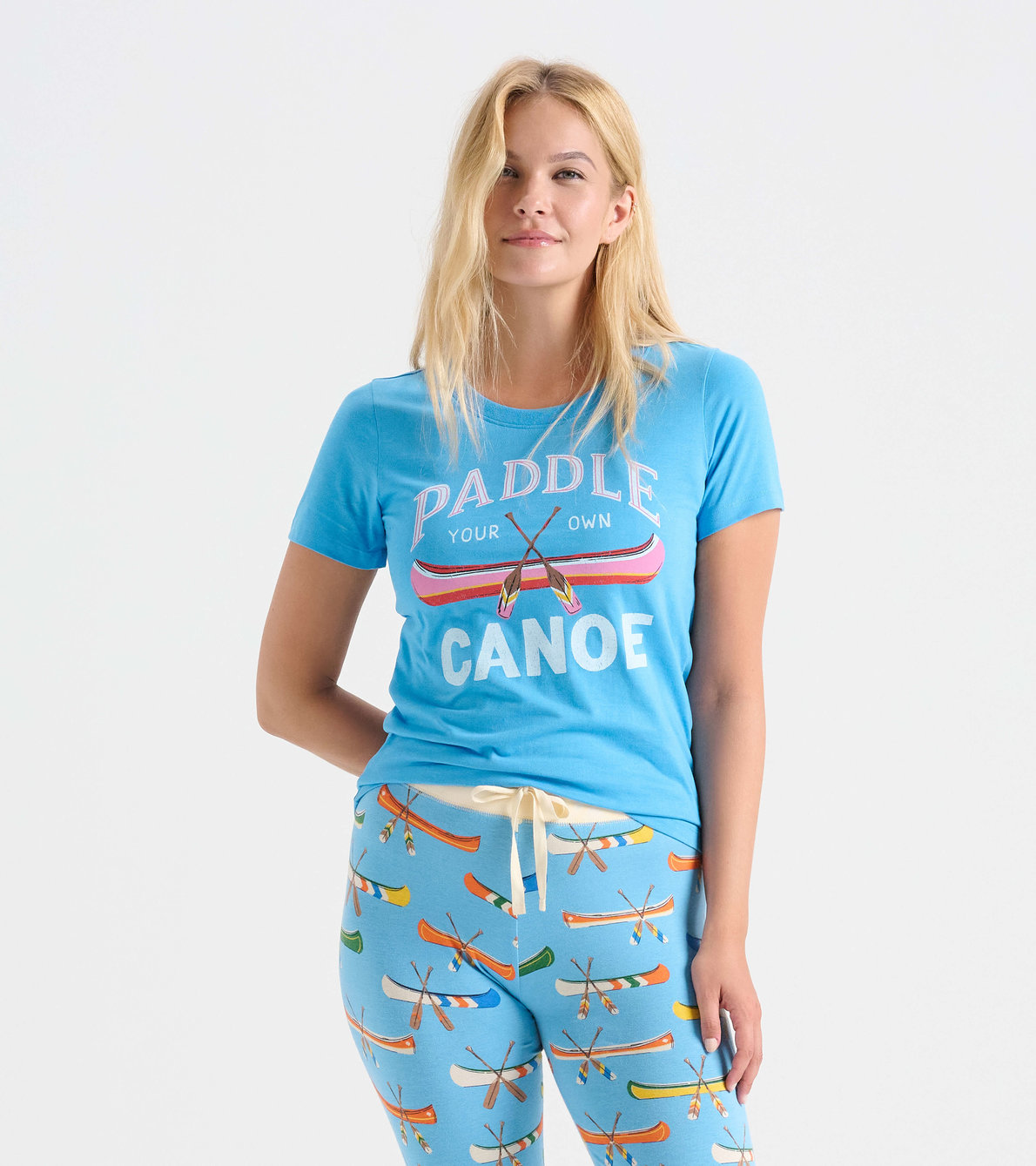 Agrandir l'image de T-shirt pour femme – Canoë « Paddle Your Own Canoe »