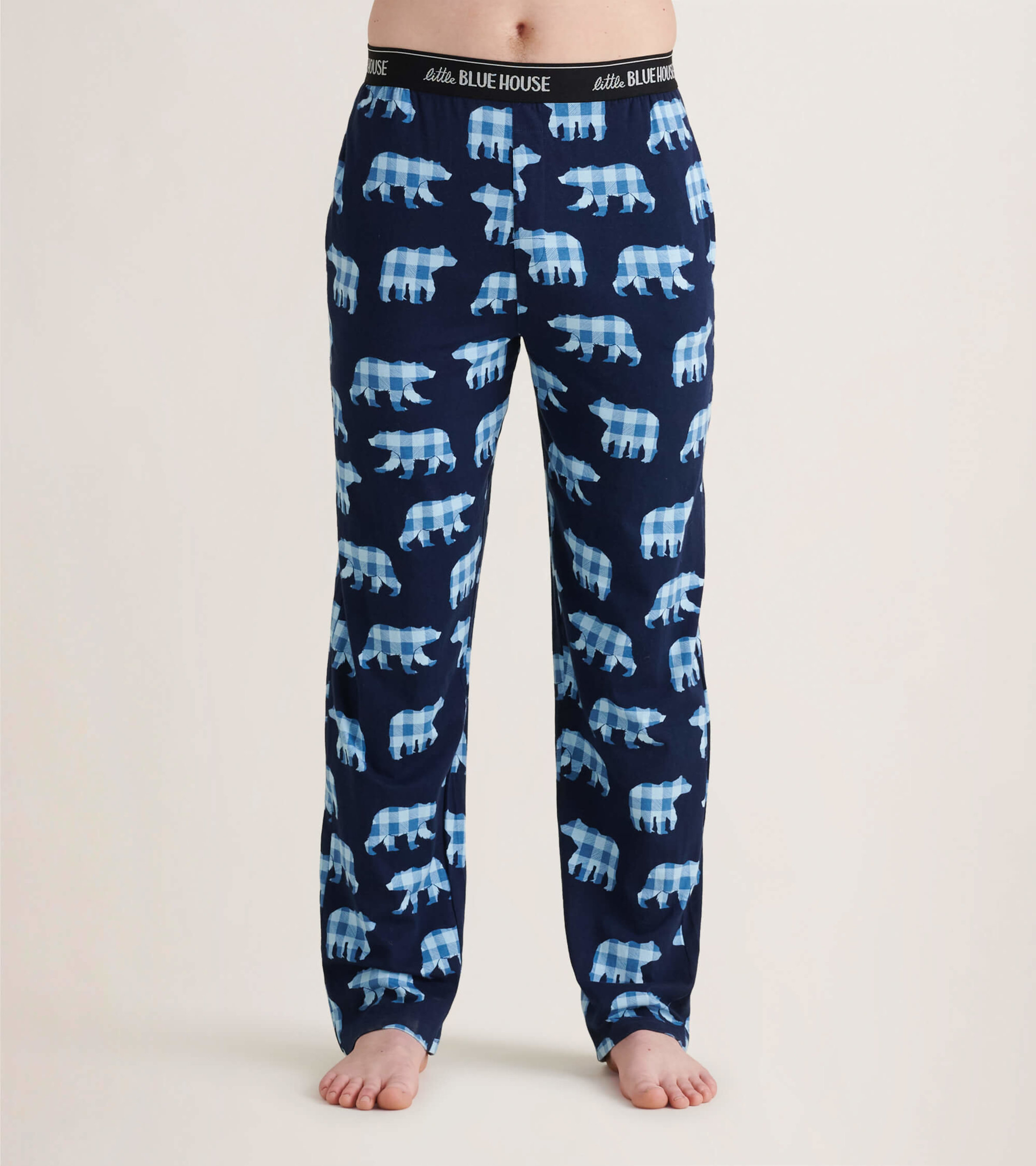 Papa Bear Men's Jersey Pajama Pants - Little Blue House US