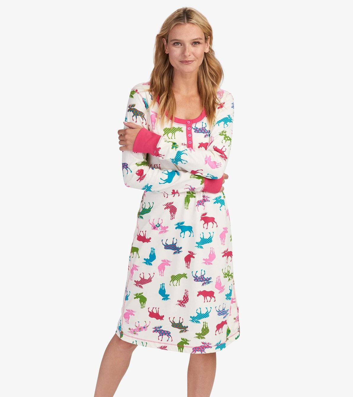 View larger image of Patterned Moose Women's Nightdress