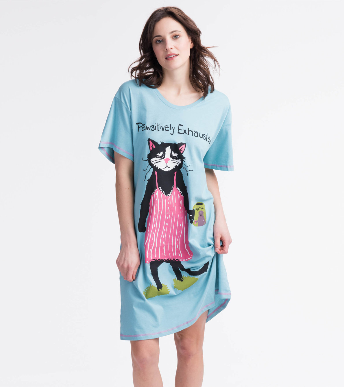 View larger image of Pawsitively Exhausted Women's Sleepshirt