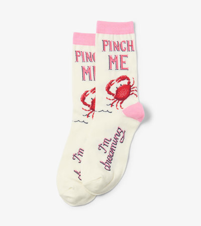 Chaussettes pour femme – Crabe « Pinch Me »