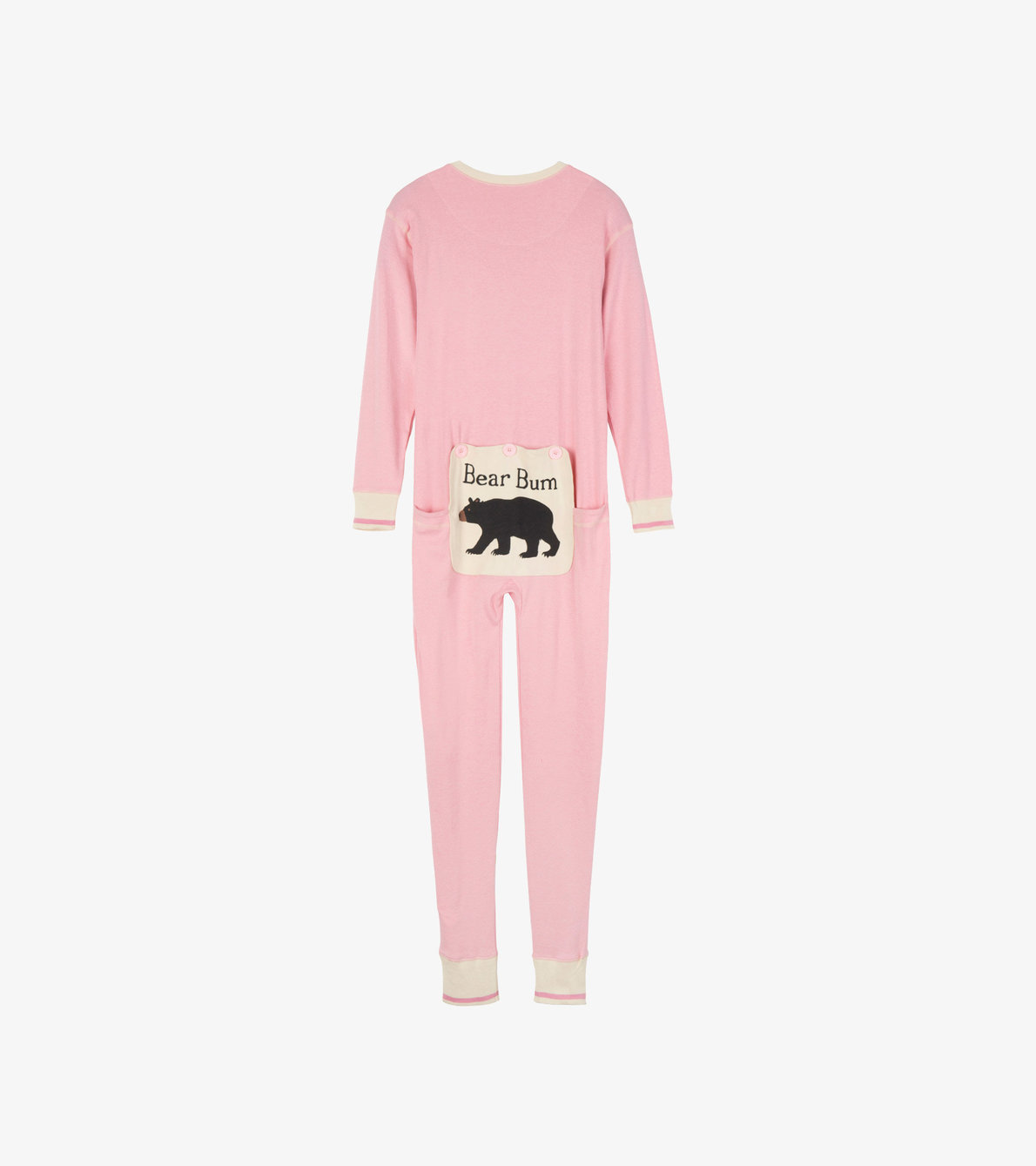 View larger image of Pink Bear Bum Adult Union Suit