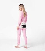 Pink Bear Bum Adult Union Suit