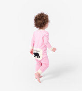 Pink Bear Bum Baby Union Suit