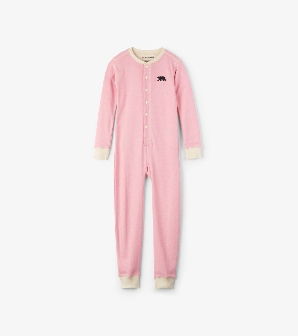 View larger image of Pink Bear Bum Kids Union Suit