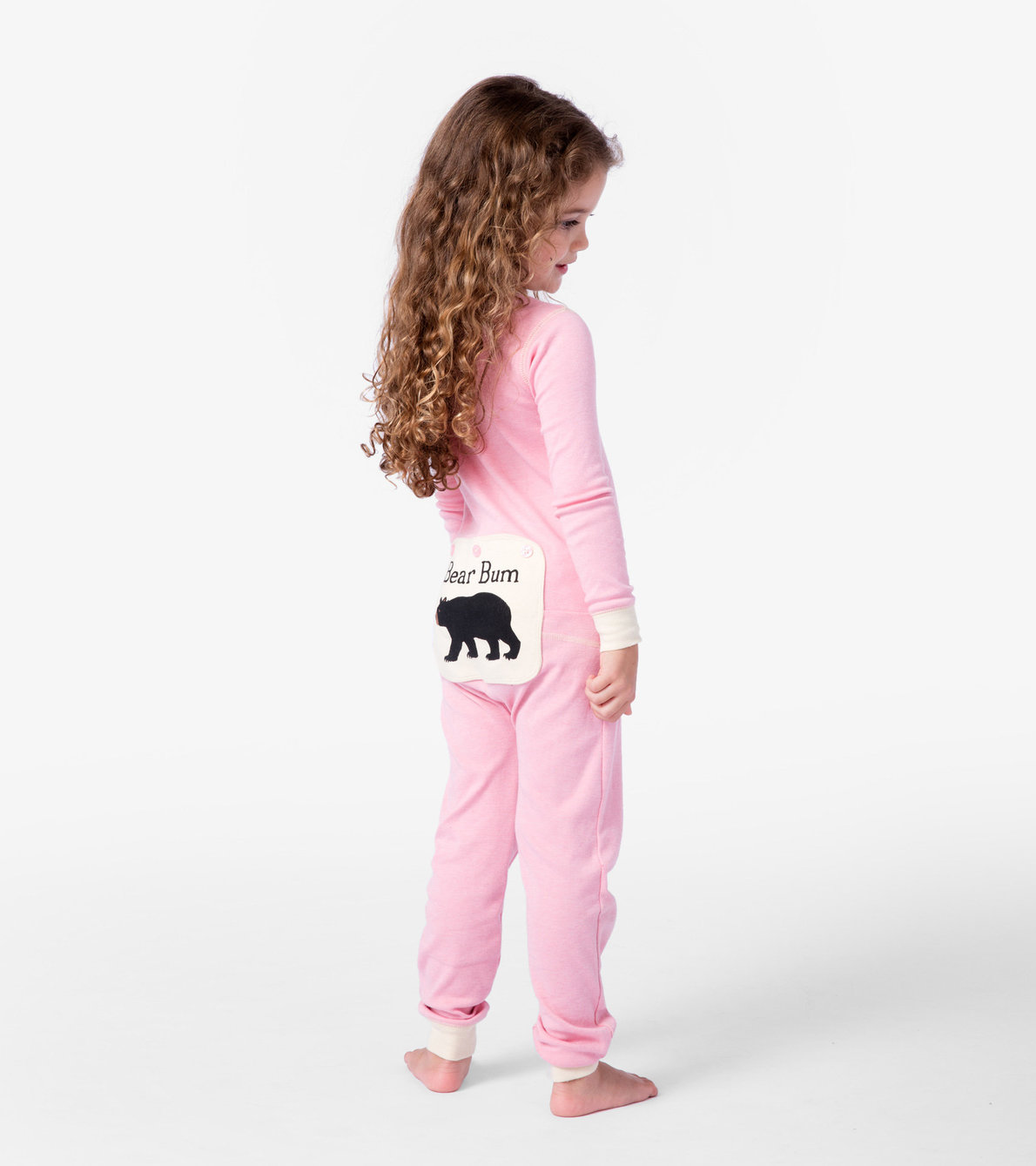 Agrandir l'image de Combinaison pour enfant – Ours sur fond rose « Bear Bum »