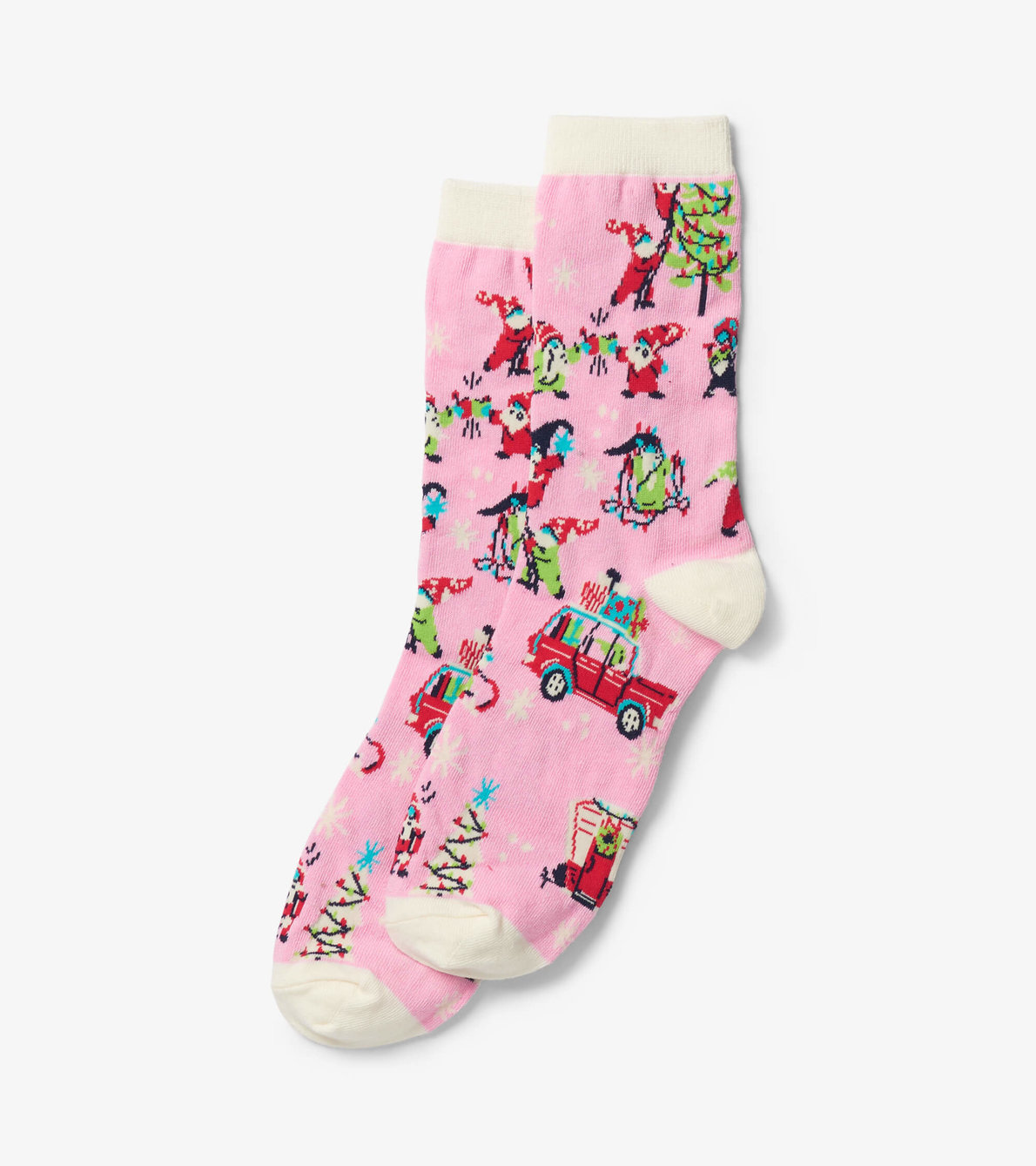 View larger image of Pink Gnome For The Holidays Women's Crew Socks