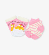 Pink Just Hatched 2-Pack Baby Socks