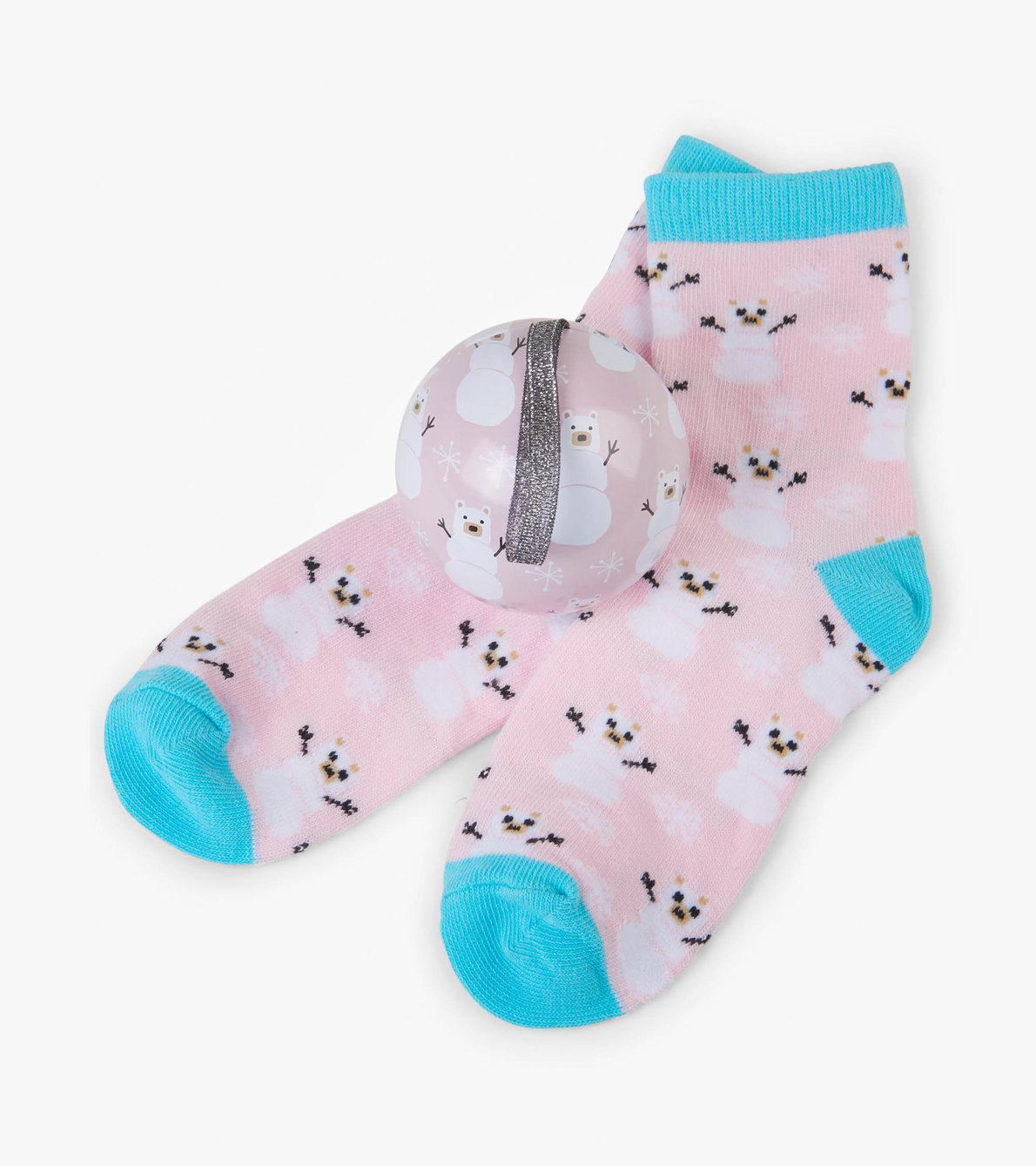 View larger image of Pink Snow Bears Kids Socks in Balls