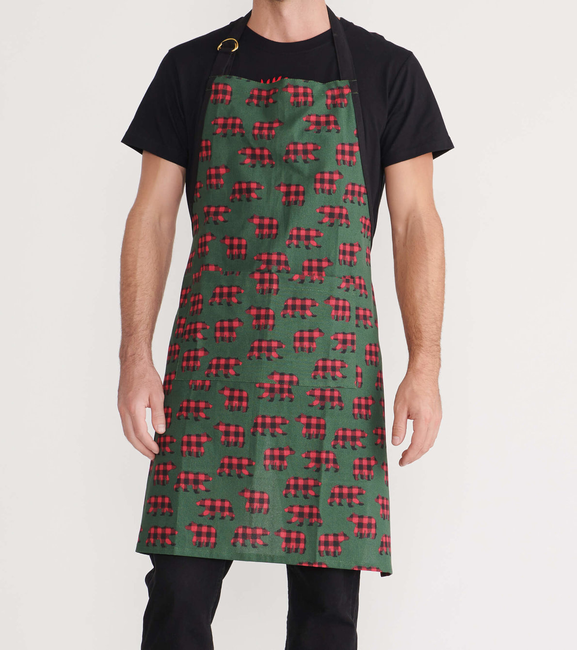 View larger image of Plaid Bears Apron