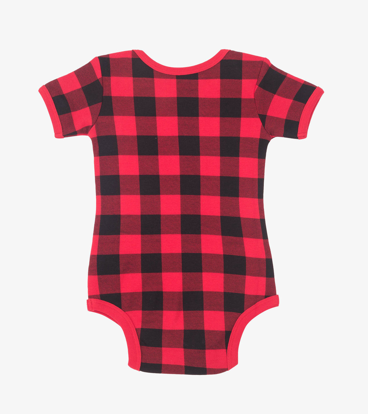 View larger image of Plaid Moose Baby Bodysuit with Hat