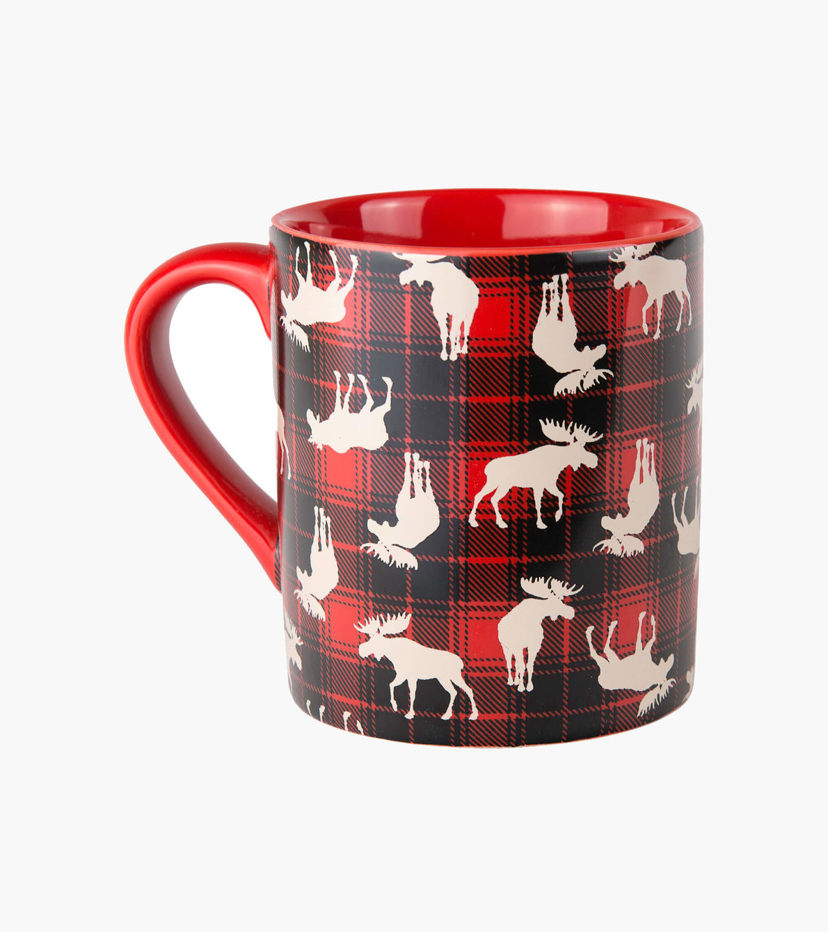 View larger image of Plaid Moose Ceramic Mug