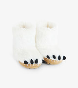 Polar Bear Paws Kids Fuzzy Slouch Slippers