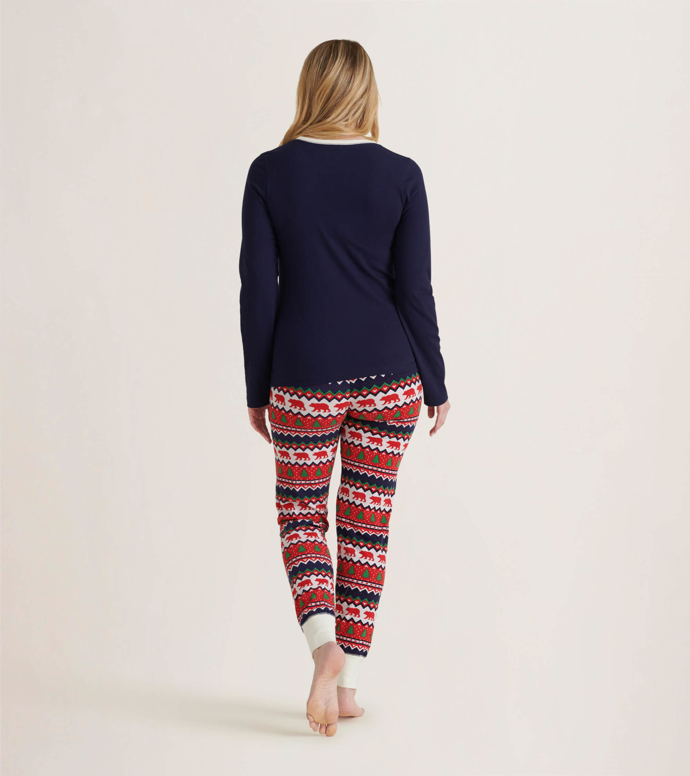 Arctic Trail Women's Gray & Pink Plaid Fleece Pajama Pants, Size L