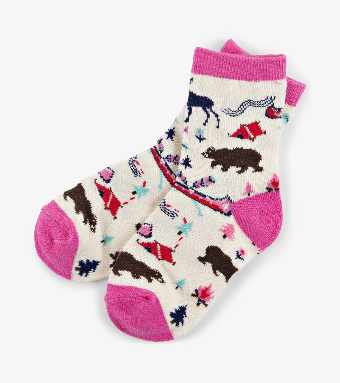 View larger image of Pretty Sketch Country Kids Crew Socks