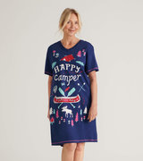 Chemise de nuit pour femme – Camping sauvage « Happy Camper »