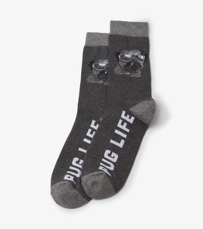 Chaussettes pour homme – Carlin « Pug Life »
