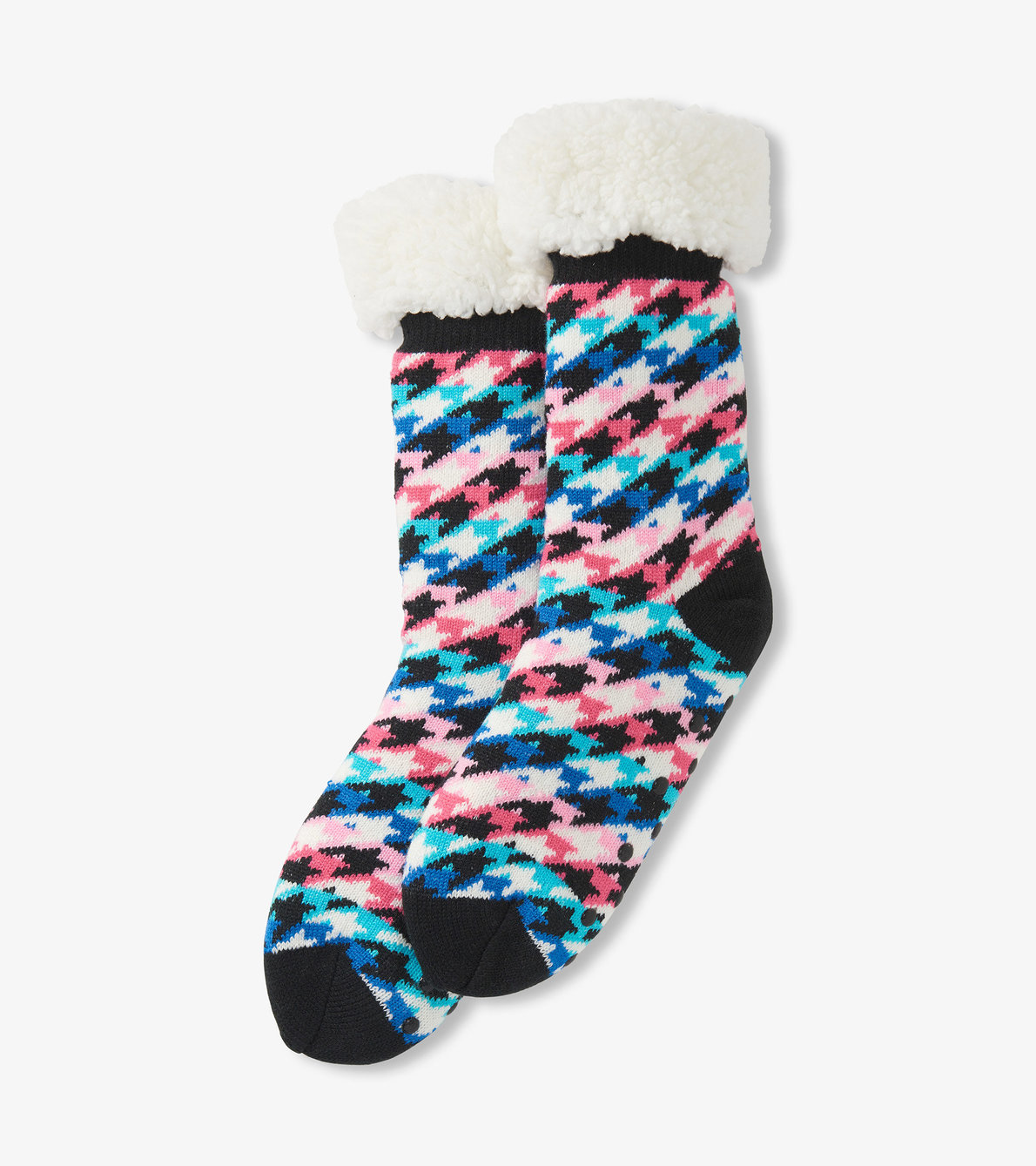 View larger image of Rainbow Houndstooth Women's Sherpa Lined Cabin Sock