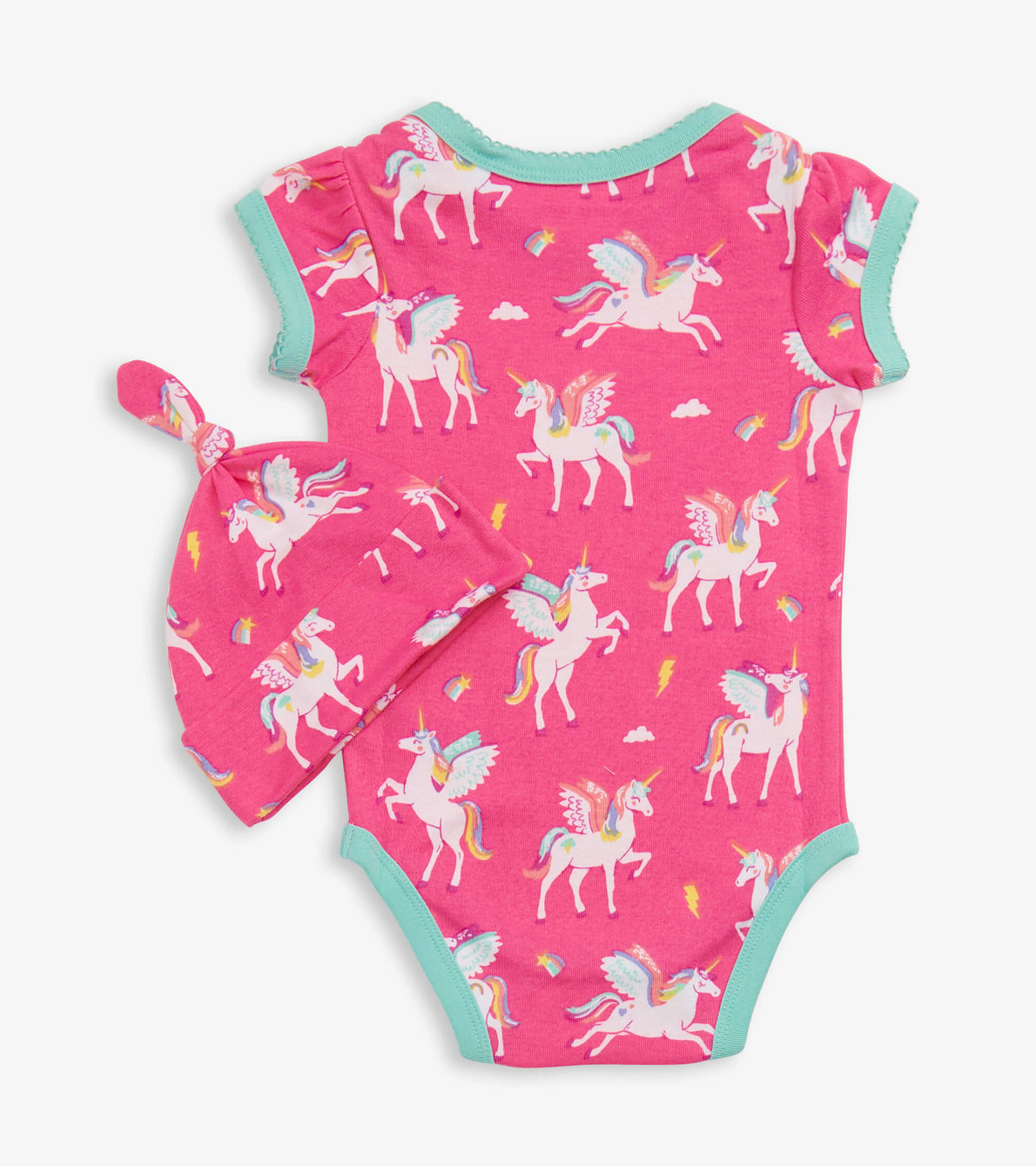 View larger image of Rainbow Pegasus Baby Bodysuit With Hat