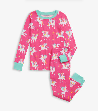Pyjama pour enfant – Pégases arc-en-ciel