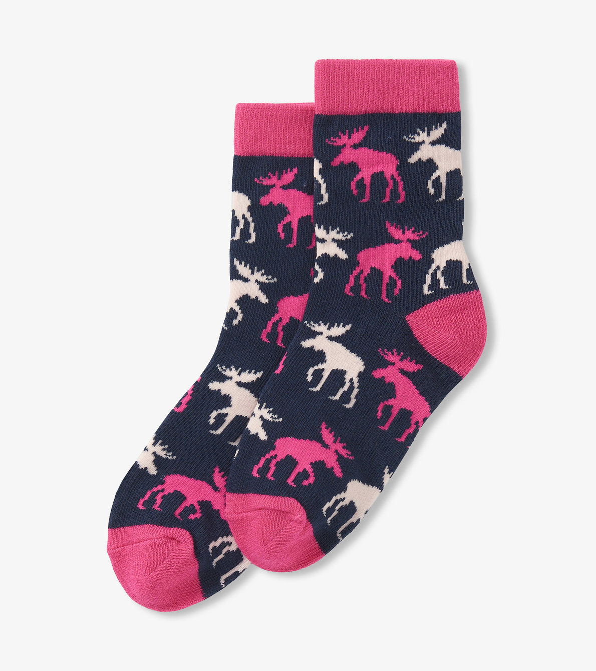 View larger image of Raspberry Moose Kids Crew Socks
