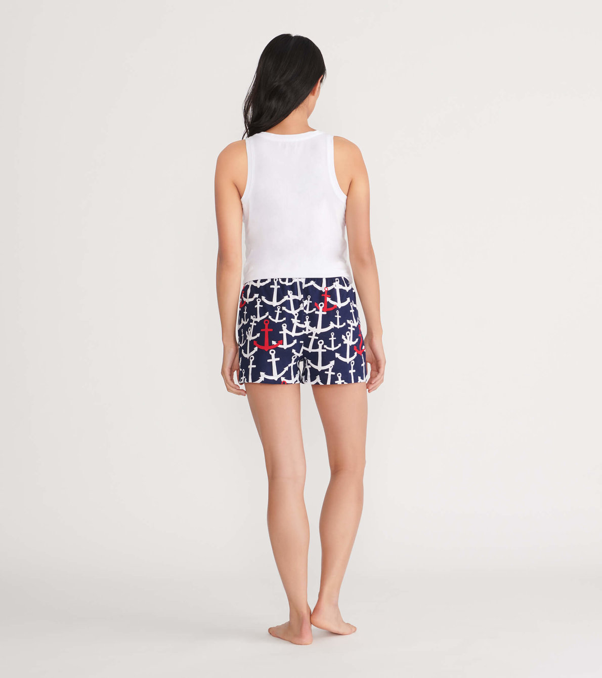 View larger image of Red and White Anchors Women's Sleep Shorts