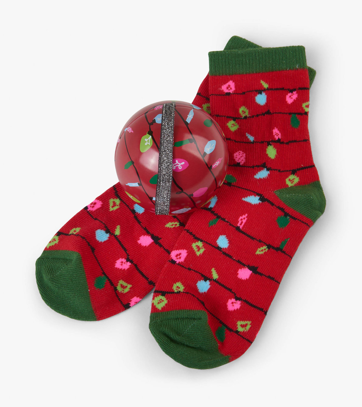 View larger image of Red Northern Lights Kids Socks in Balls