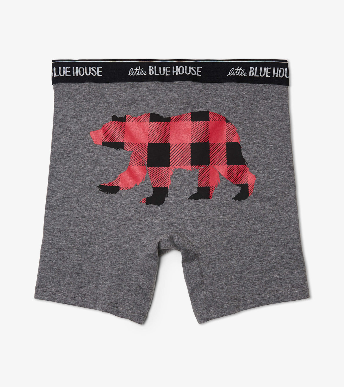 View larger image of Red Plaid Bear Men's Boxer Briefs